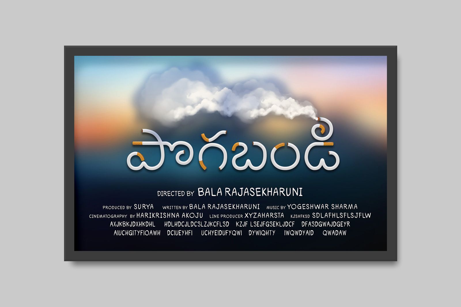 Pogabandi Movie Title Design